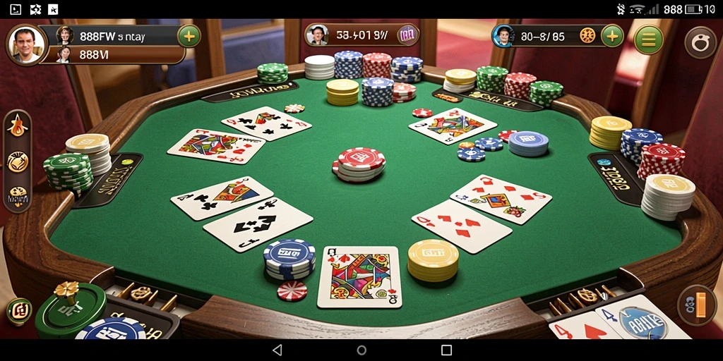 Tampilan gameplay seru dari permainan Gaple 888FW.