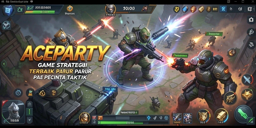 Tampilan gameplay ACEPARTY yang menarik dan penuh strategi.