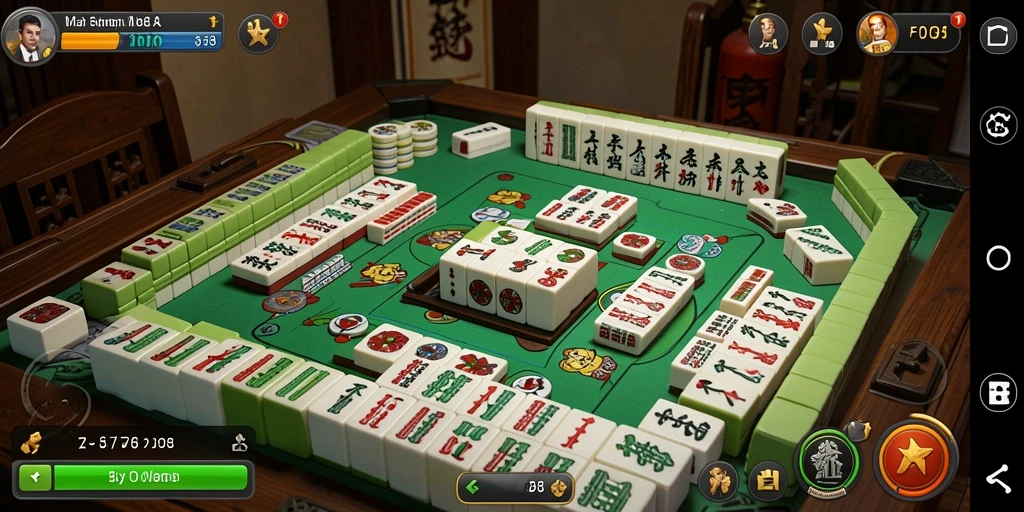 Tangkapan layar FO8 menunjukkan serunya gameplay Mahjong yang menantang.