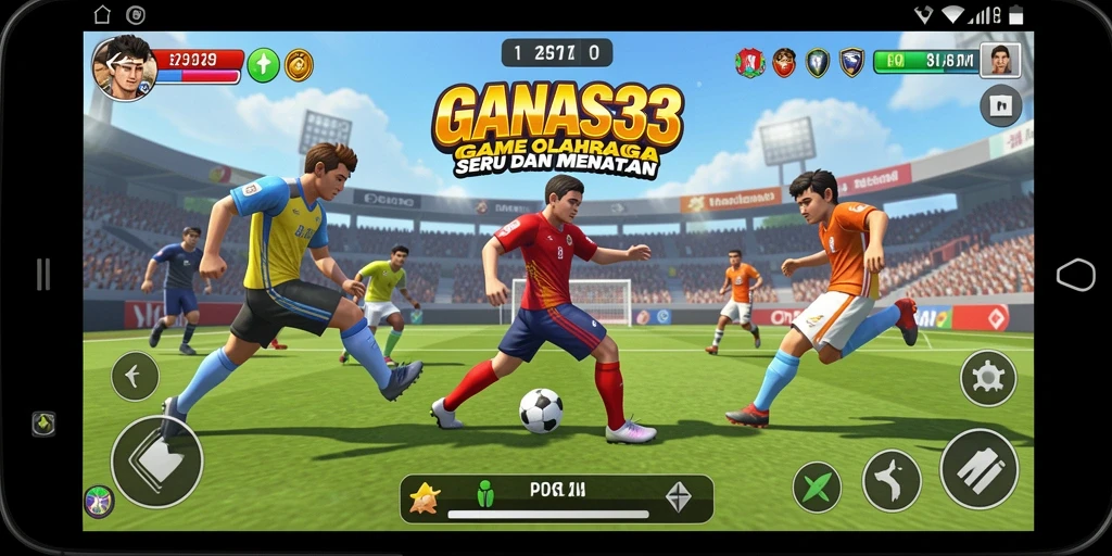 Tampilan gameplay menarik di dalam GANAS33 yang menghadirkan olahraga seru.