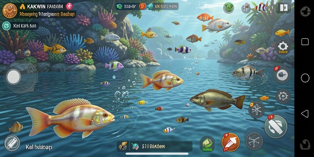 Tangkapan ikan yang memukau dalam permainan KAKWIN.