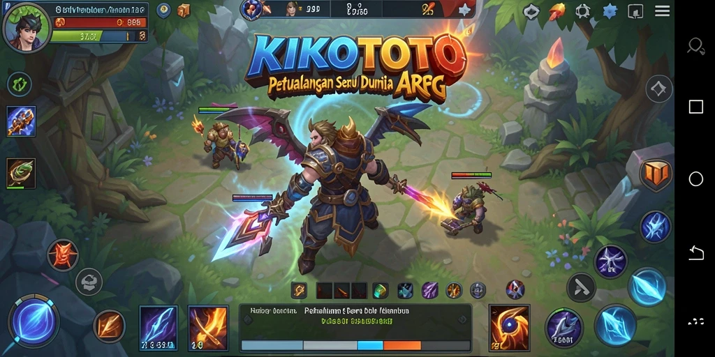 Tampilan gameplay ARPG KIKOTOTO yang seru dan dinamis.