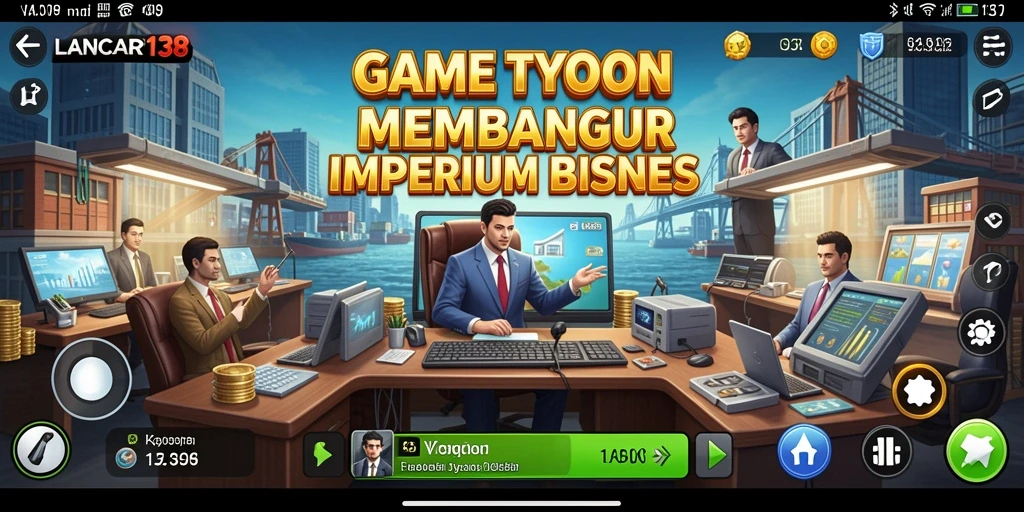 Tangkapan layar menunjukkan gameplay seru LANCAR138 dalam mengelola bisnis.