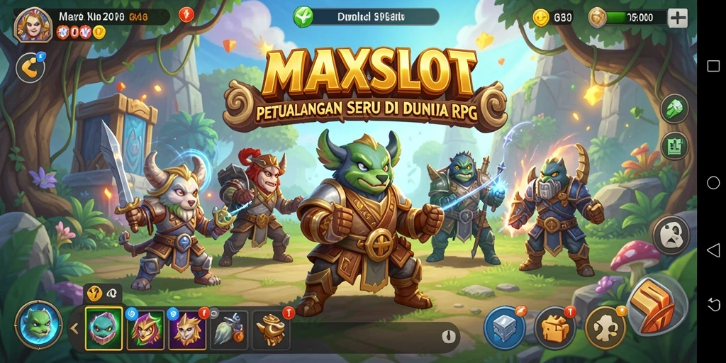Tampilan menarik dari gameplay seru di MAXSLOT