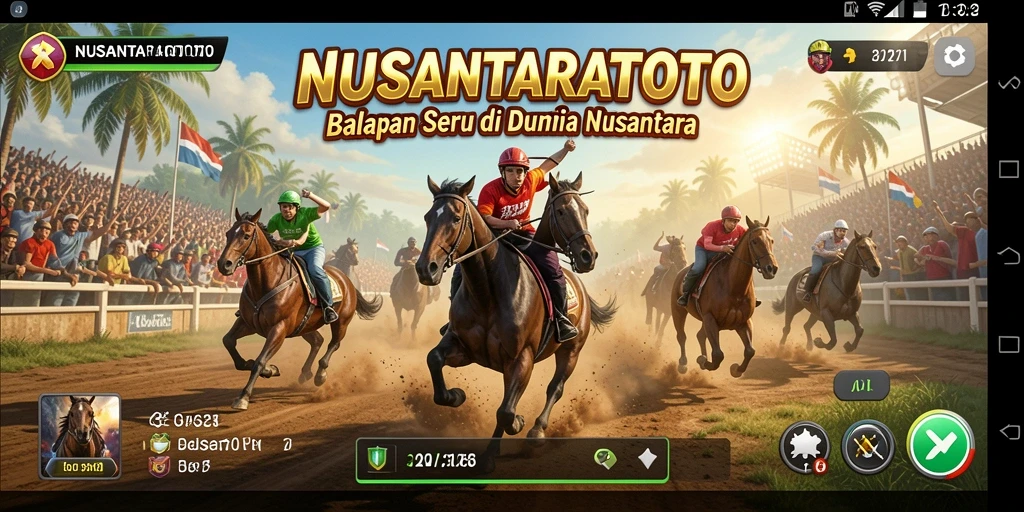Menampilkan balapan seru di trek Nusantara.