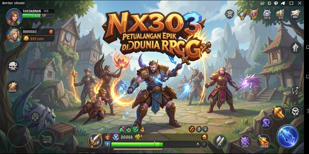 Tampilan gameplay NX303 yang seru dan menegangkan di dunia RPG