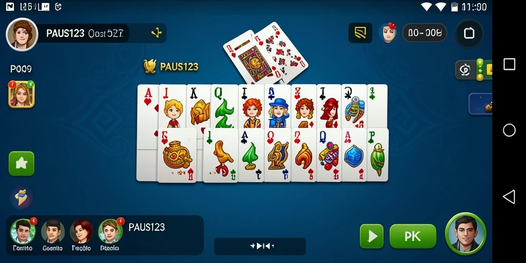 Screenshot PAUS123 menampilkan momen seru permainan Domino.