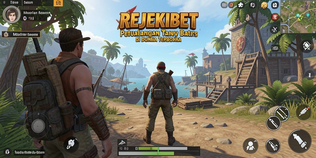 Tangkapan layar menampilkan gameplay seru di dunia terbuka REJEKIBET.