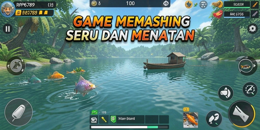 Tampilan gameplay RP6789 yang menunjukkan keseruan memancing.