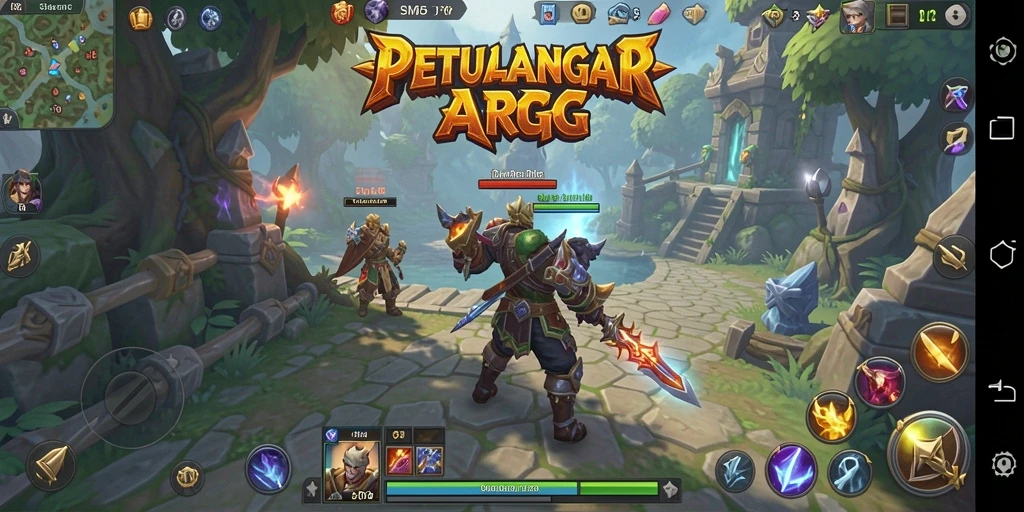Screenshot gameplay SM605 yang menampilkan aksi pertarungan yang intens.