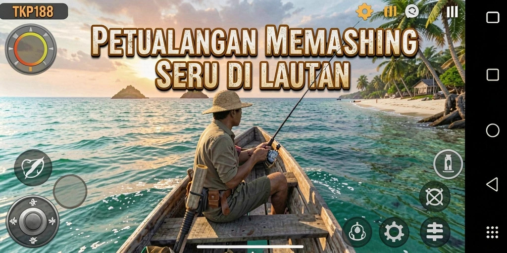 Gameplay seru dalam TKP188 dengan pengalaman memancing nyata.