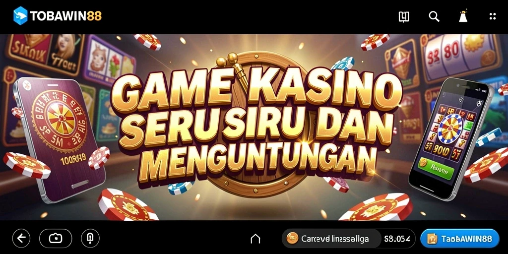 Visual gameplay TOBAWIN88 yang memukau dengan suasana Kasino.