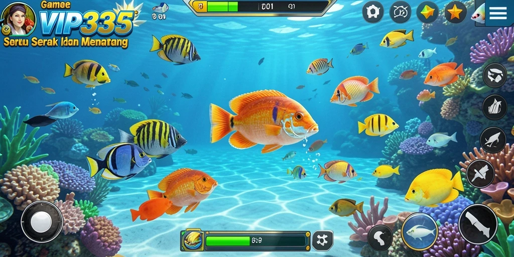 Tampilan gameplay seru Tembak Ikan di VIP333.
